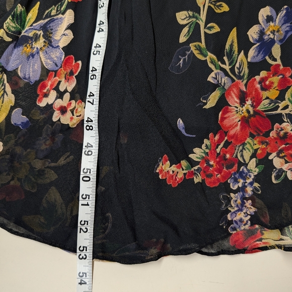 Vintage Eva Blue Floral Maxi Dress Beaded - Picture 9 of 11